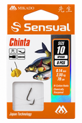 Āķi ar pavadiņu – SENSUAL – CHINTA Nr. 10 BN / aukla: 0,14 mm / 70 cm – 8 gab.