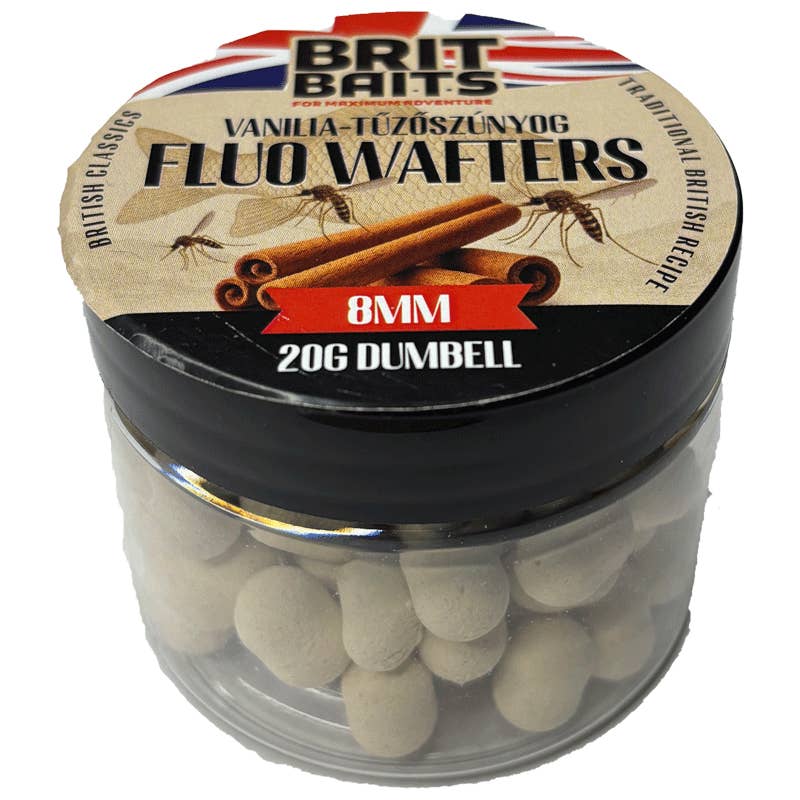 BritBaits dumbell wafters bloodworm vanilla 8mm