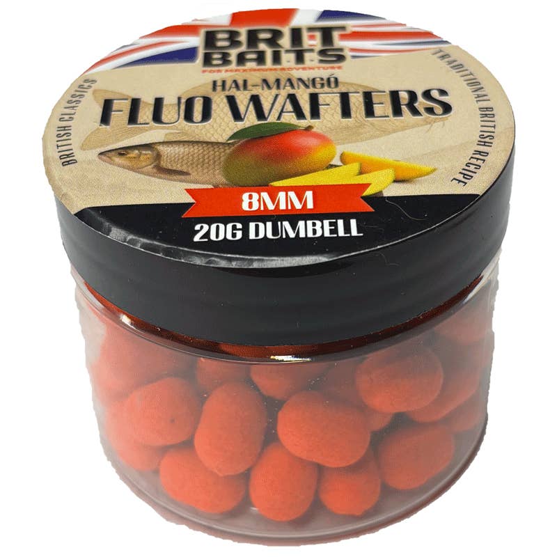 BritBaits dumbell wafters fish mango 8mm