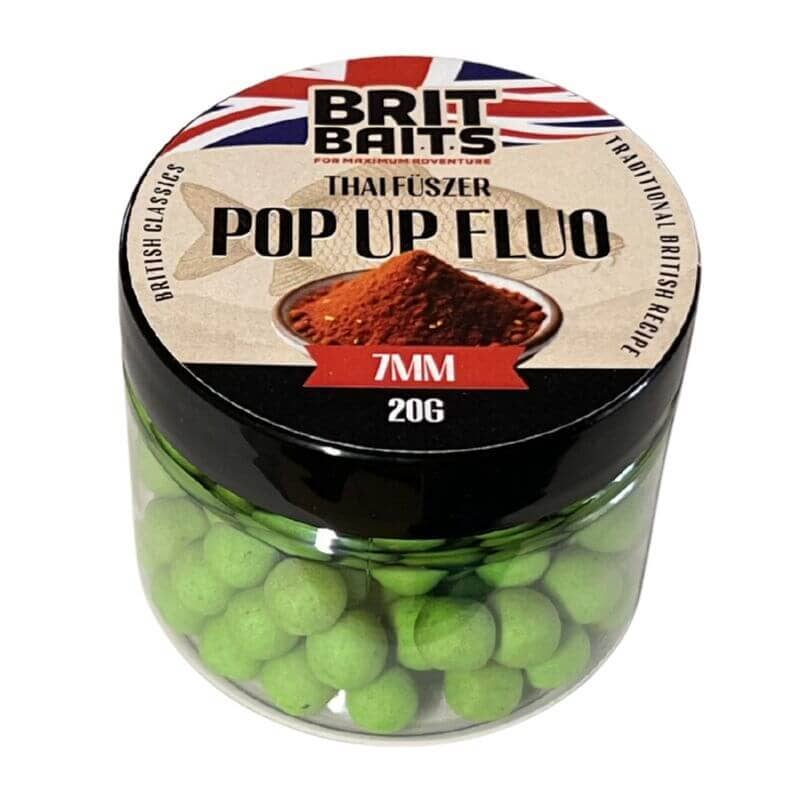 BritBaits fluo pop ups thai spice 7mm